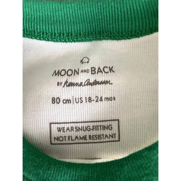 Moon and Back Pajama Set Hanna Andersson Holiday Infants US 18-24 mos. - Picture 5 of 6